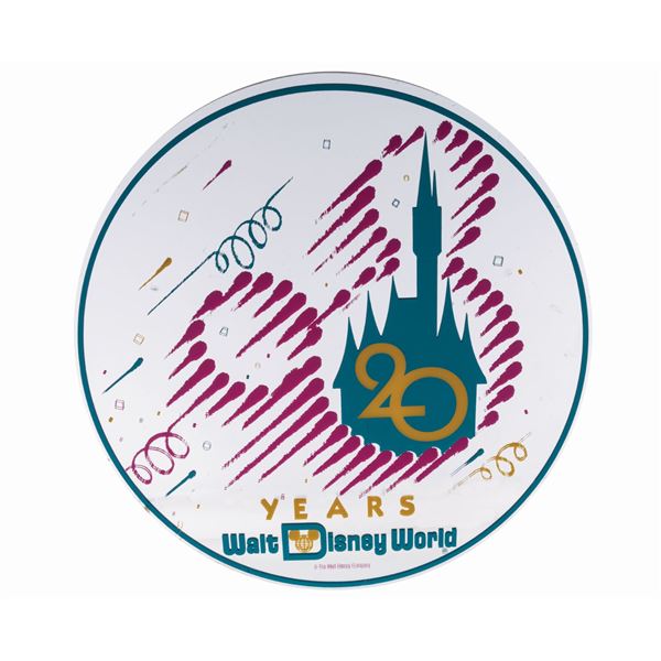 Walt Disney World 20 Years Sign Prop.