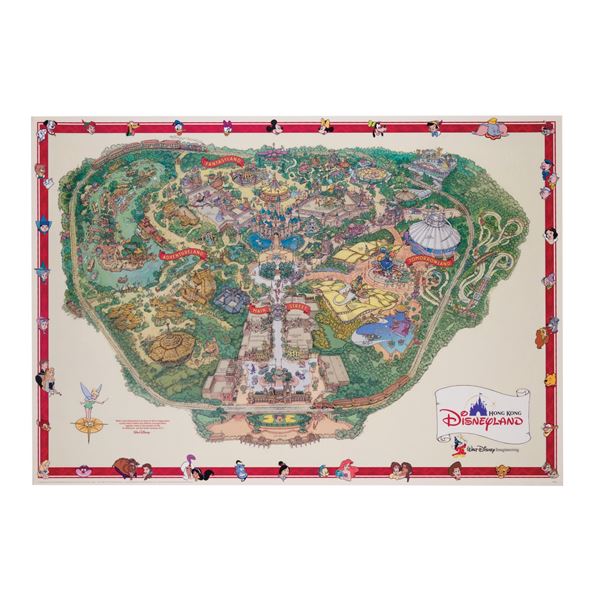 A Hong Kong Disneyland Map.