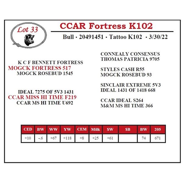 CCAR Fortress K102