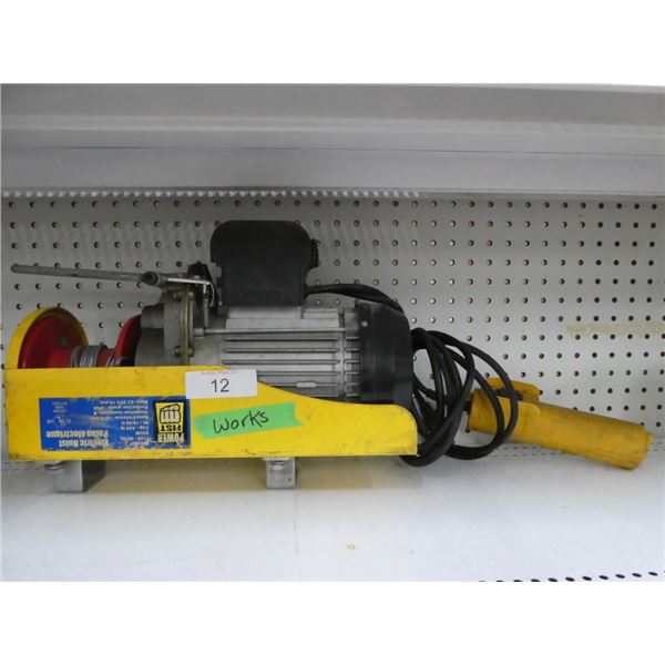 Power Fist electric hoist 110V Working Condition