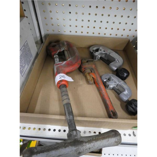 Ridgid Pipe Cutters  & Ridgid  pipe wrench