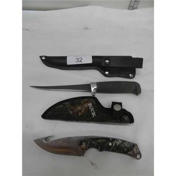 knife & Buck knife w/ sheaths