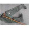 Image 1 : waders size 9 & walking cane