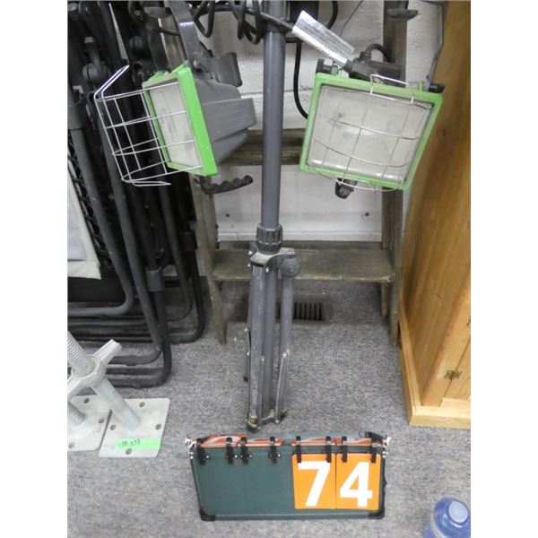 work light on tripod