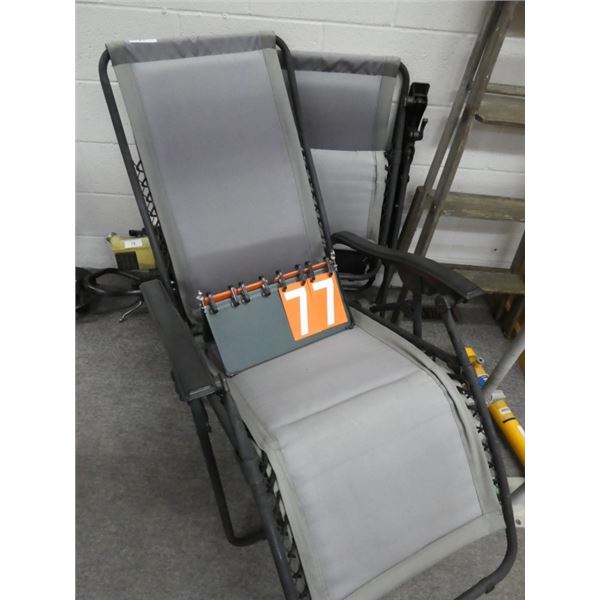 2-Zero Gravity reclining lawn chair