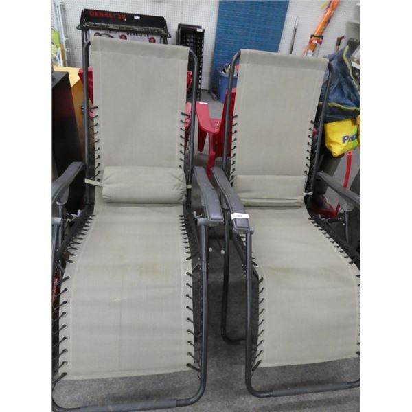 2-Zero Gravity reclining lawn chairs