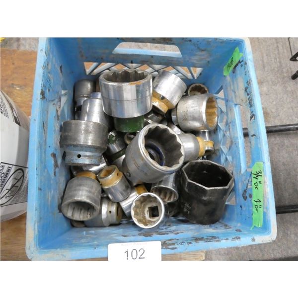 sockets 3/4" & 1" drive From 1" To 2"