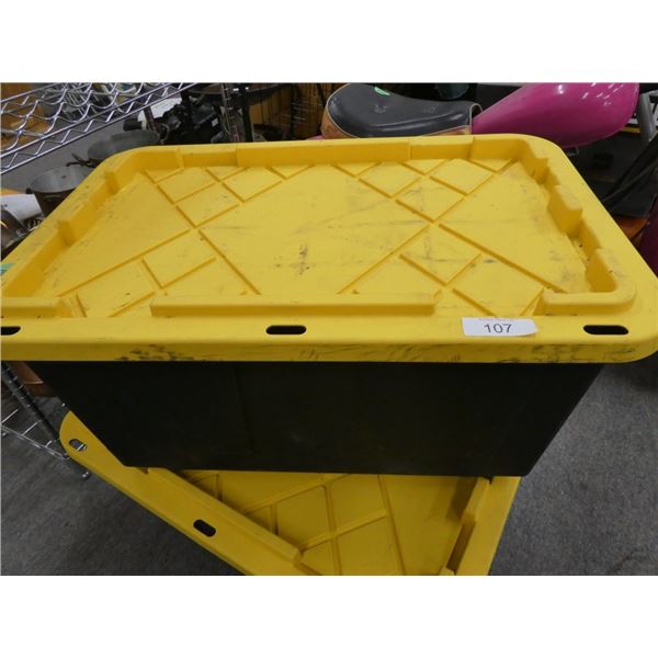 plastic tote With Lid