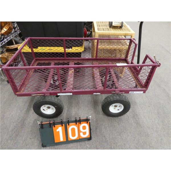 utility cart With Fold Down Sides