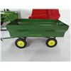 Image 5 : John Deere model tractor w/ trailer & baler
