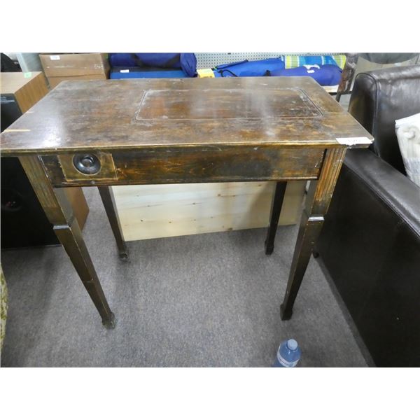 wooden table w/ small drawer