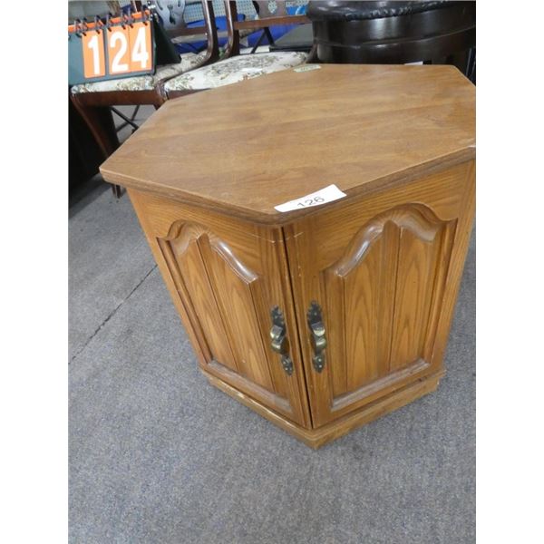 wooden end/side table w/ storage