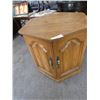 Image 1 : wooden end/side table w/ storage