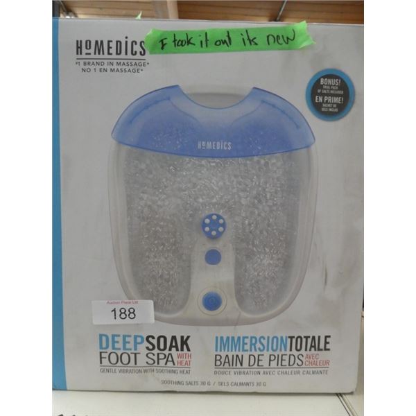 Homedics Deep soak foot spa w/ heat