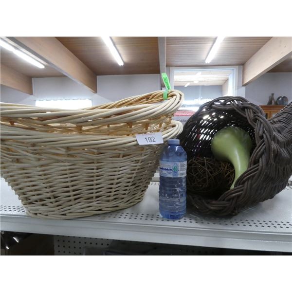 wicker baskets & home decor