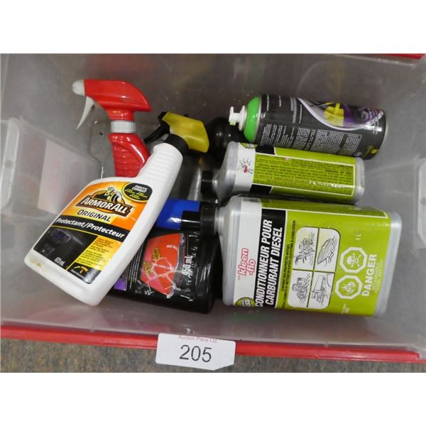 assorted fluids