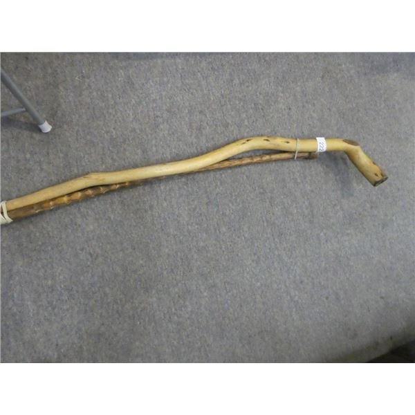 Wooden walking canes