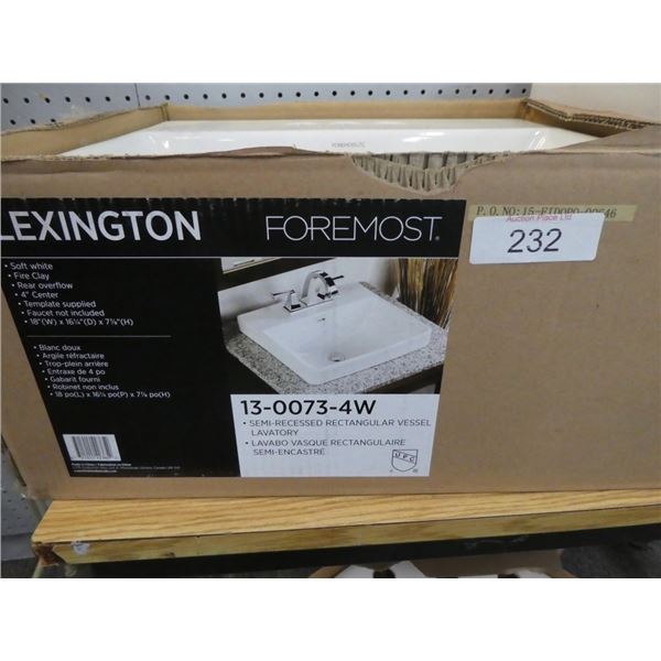New Lexington Foremost bathroom sink