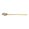 Image 2 : Purple Crystal Stick Pin - Yellow Gold Plated