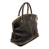 Image 3 : Louis Vuitton Black Suhali Leather Lockit MM Satchel Bag
