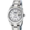 Image 2 : Rolex Ladies Stainless Steel Mother Of Pearl Diamond Quickset Datejust Wristwatc