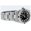 Image 3 : Rolex Womens Midsize 31mm Black String Diamond & Emerald Datejust Wristwatch