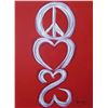 Image 1 : Jane SEYMOUR ORIGINAL: Peace, Love and an Open Heart Stacked V. (Large)