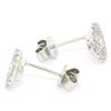 Image 4 : 14K White Gold 0.94 ctw Round Brilliant VS Diamond Double Halo Post Stud Earring