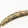 Image 8 : Antique Edwardian Handmade 18K Gold .80 ctw Rose Cut Diamond Unique Belly Bracel