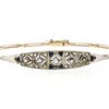 Image 9 : Antique Edwardian Handmade 18K Gold .80 ctw Rose Cut Diamond Unique Belly Bracel