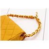Image 1 : Chanel Yellow Quilted Leather Flap Micro Flap Bag