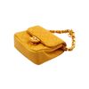 Image 3 : Chanel Yellow Quilted Leather Flap Micro Flap Bag