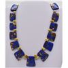 Image 2 : Quail Ridge Lapis Trapezoid Bead Necklace