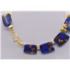 Image 3 : Quail Ridge Lapis Trapezoid Bead Necklace
