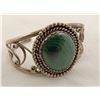 Image 1 : Sterling Malachite Cuff Bracelet by D. Katz