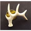 Image 1 : Miniature Carved Bone Elk Antler Tie Tack