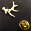 Image 2 : Miniature Carved Bone Elk Antler Tie Tack