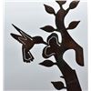 Image 2 : Copperized Metal Art Hummingbird Sculpture
