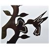 Image 5 : Copperized Metal Art Hummingbird Sculpture