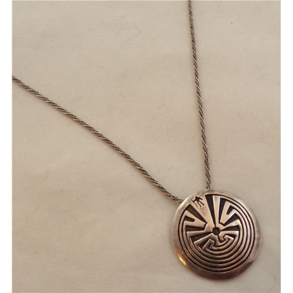 Tohono O'odham Man in the Maze Pendant Necklace