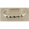 Image 1 : Taxco Sterling Inlay Hinged Bracelet