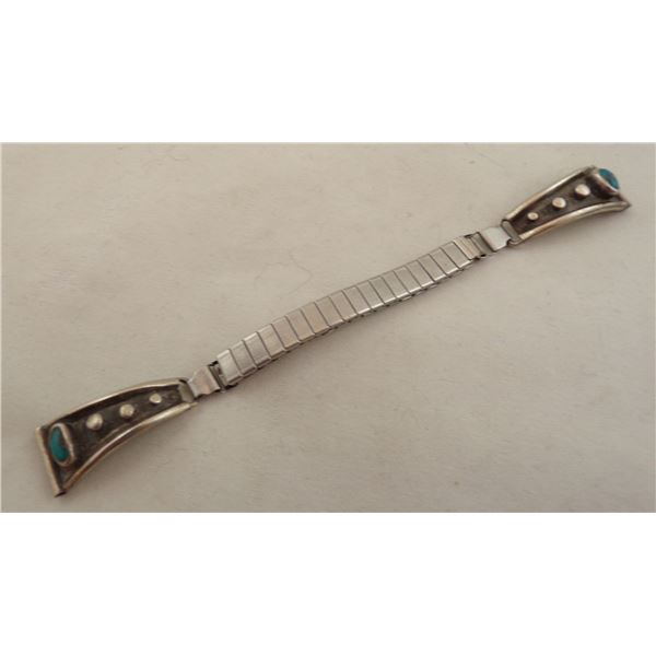 Navajo Sterling Turquoise Watch Band