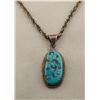 Image 2 : Navajo Running Bear Sterling Turquoise Necklace