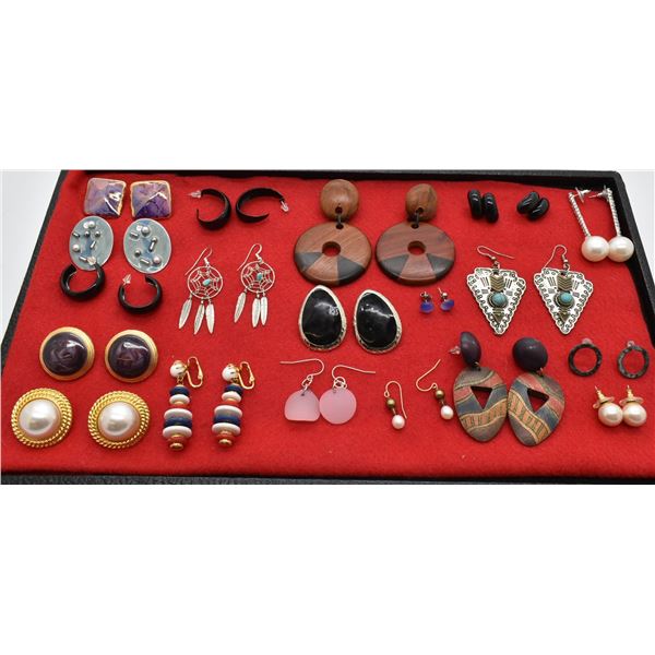 16 Pairs of Pierced Earrings