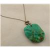Image 2 : Large Navajo Turquoise Nugget Pendant Necklace