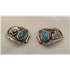 Image 1 : Navajo Sterling Turquoise Watch Tips