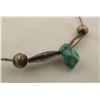 Image 2 : Navajo Sterling Turquoise Nugget Neck Wire Choker