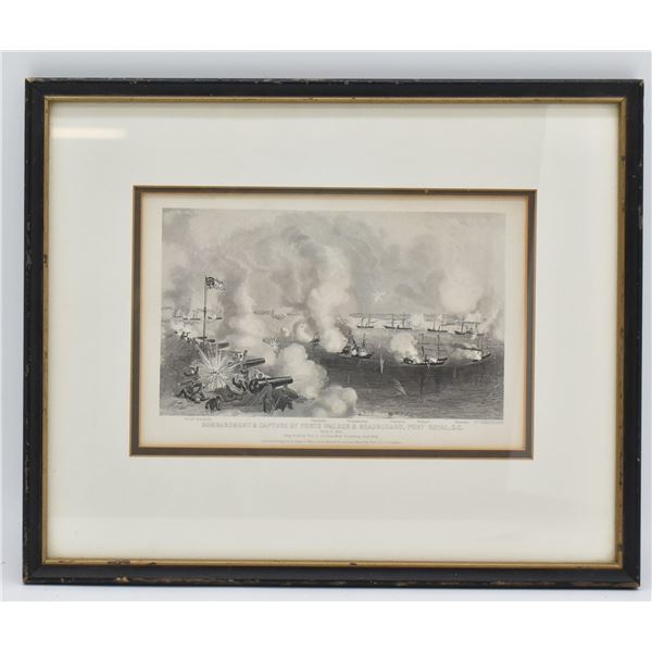 Framed Civil War Engraving