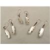 Image 2 : 3 Pairs of Navajo Sterling Feather Earrings