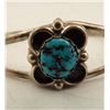 Image 3 : Navajo Sterling Turquoise Cuff Bracelet